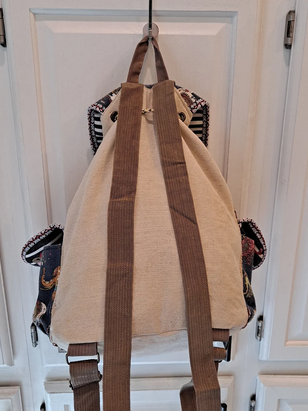 The House Of Raj Padmini Boho Elephant Tapestry Drawstring Backpack - Multicolor